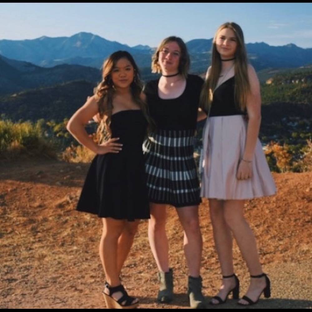 Twirl Black Strapless Skater Dress from lulus!